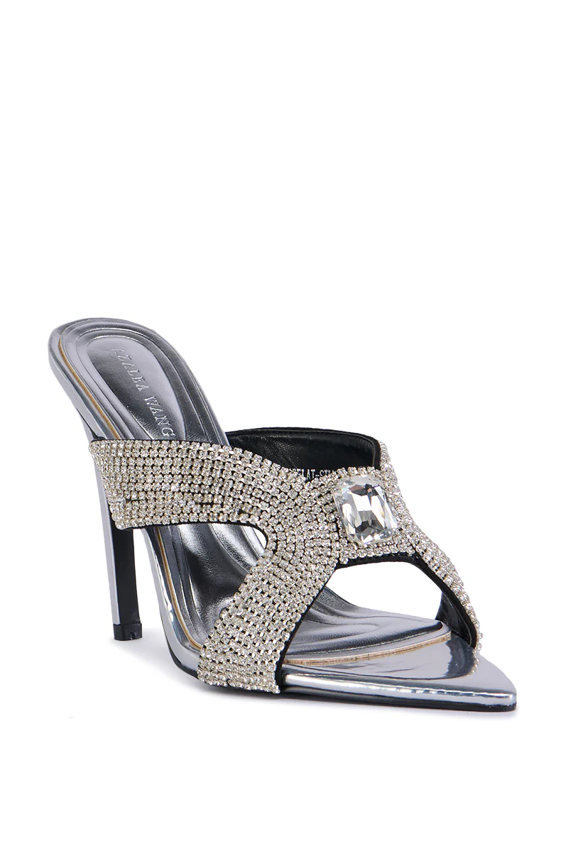 AZALEA WANG LORELAI SILVER SANDAL - Image 4