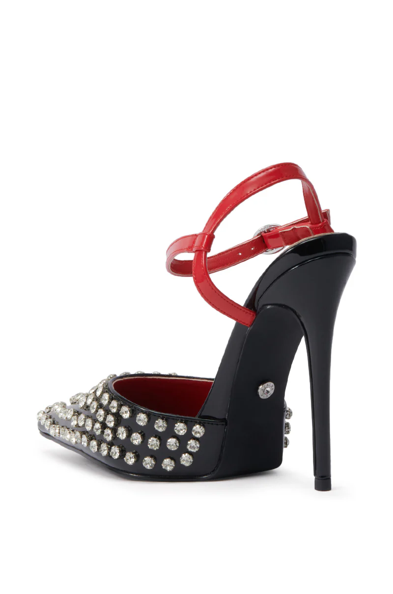 AZALEA WANG LYSANDER BLACK MULTI PUMP STILETTO - Image 6