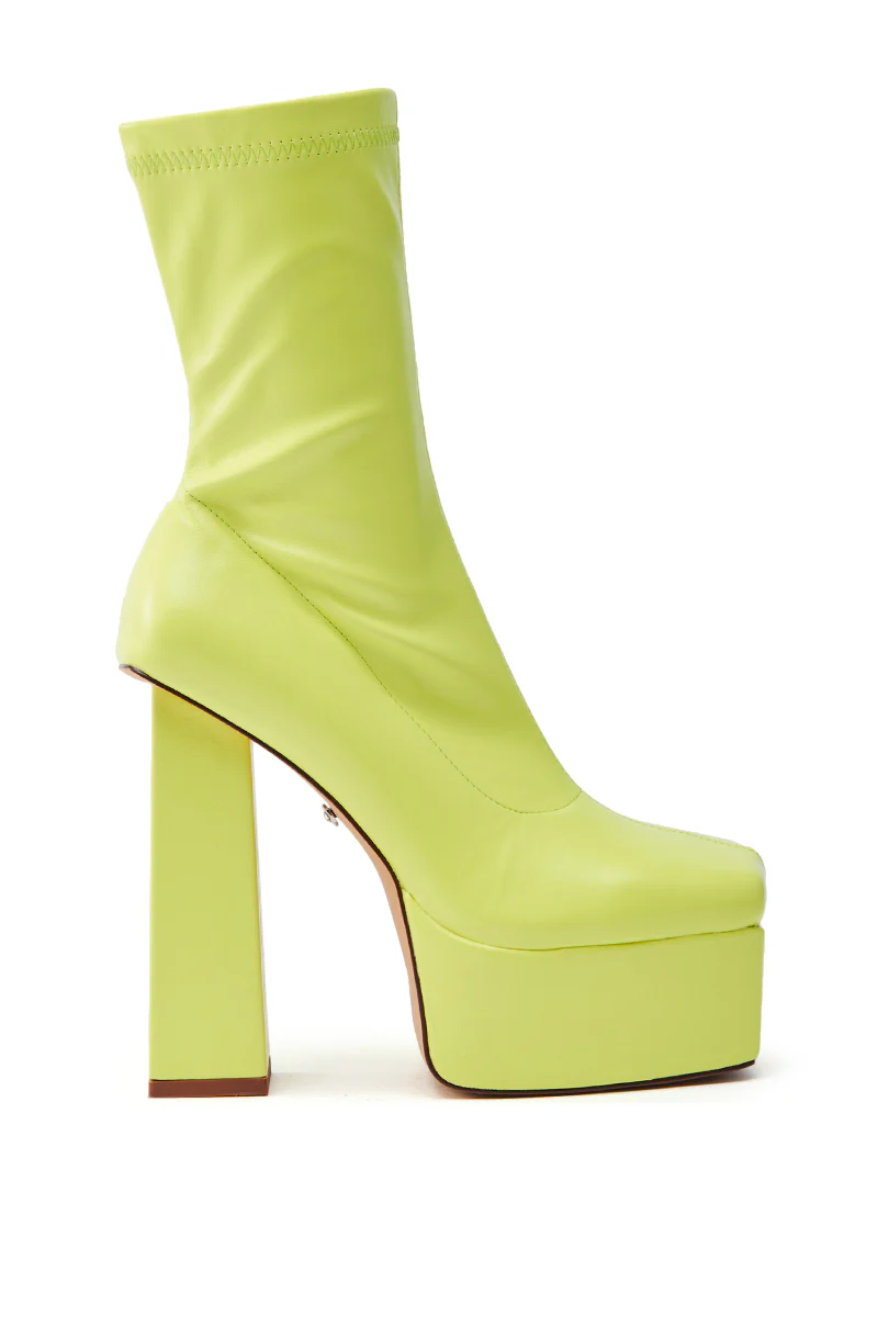 AZALEA WANG MADDER LIME PLATFORM BOOTIE - Image 2