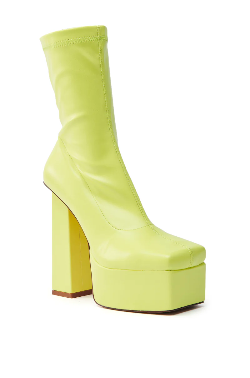 AZALEA WANG MADDER LIME PLATFORM BOOTIE - Image 3