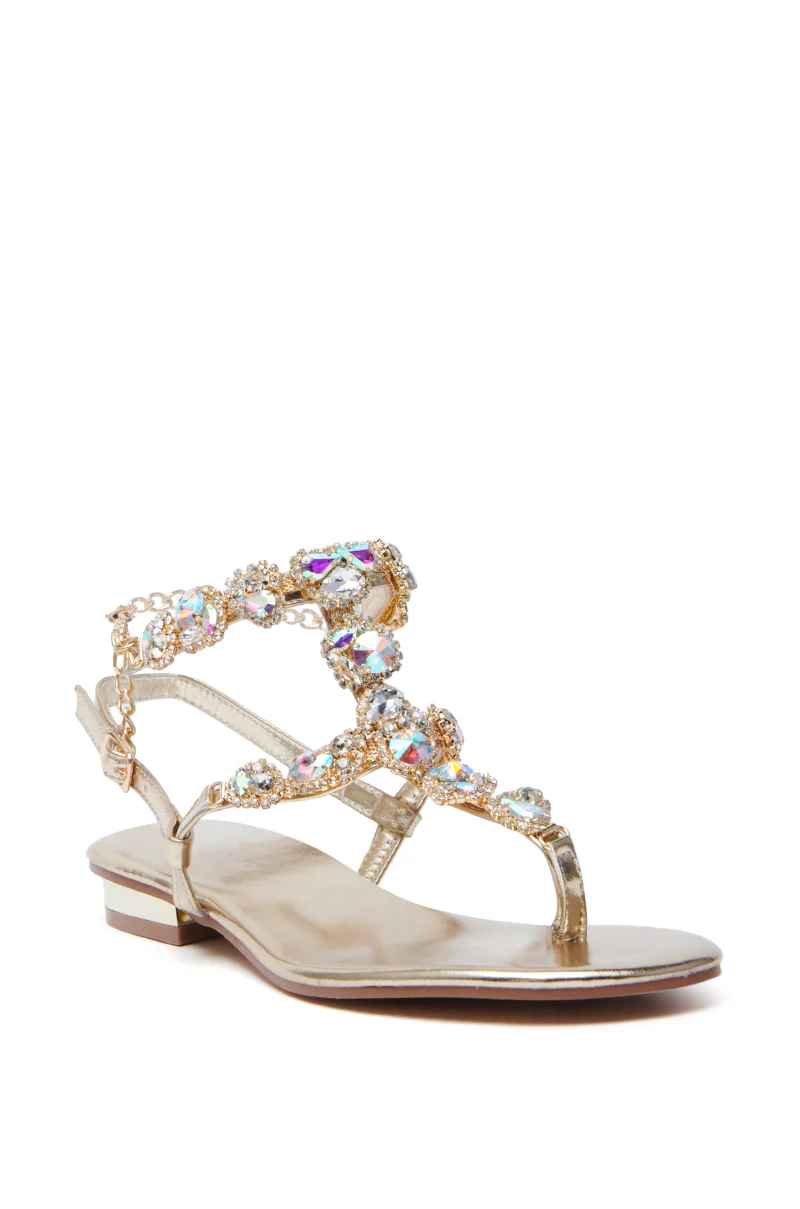 AZALEA WANG MANAIA GOLD EMBELLISHED SANDAL - Image 5