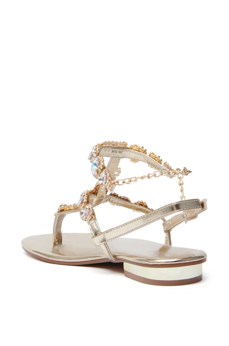 AZALEA WANG MANAIA GOLD EMBELLISHED SANDAL - Image 6