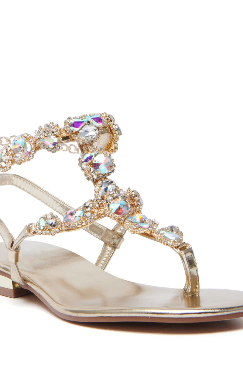 AZALEA WANG MANAIA GOLD EMBELLISHED SANDAL - Image 7