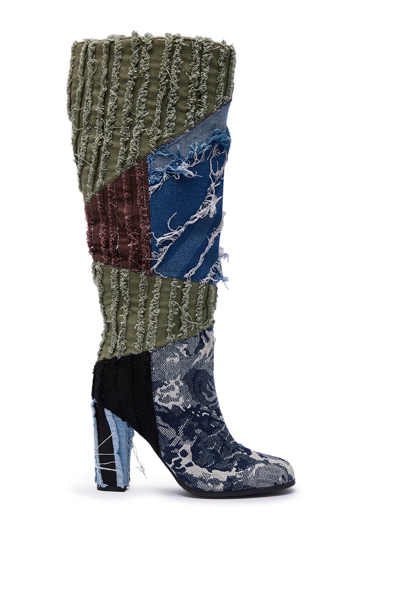 AZALEA WANG MARGEE MULTI CHUNKY KNEE HIGH BOOT - Image 4