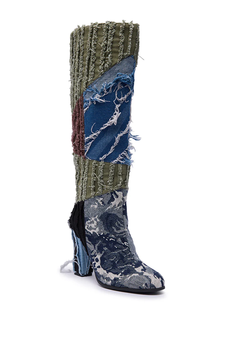 AZALEA WANG MARGEE MULTI CHUNKY KNEE HIGH BOOT - Image 5