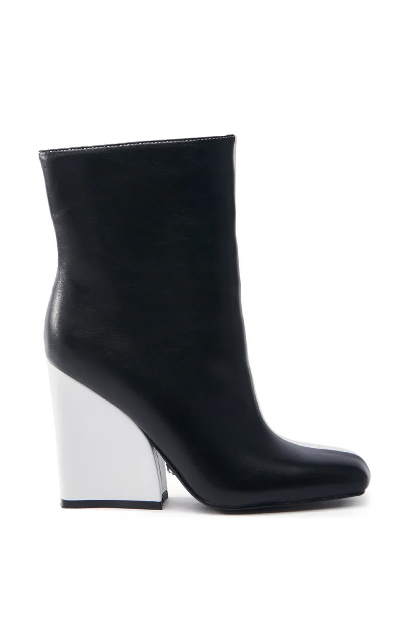 AZALEA WANG MARAMA BLACK WHITE CHUNKY BOOTIE - Image 6