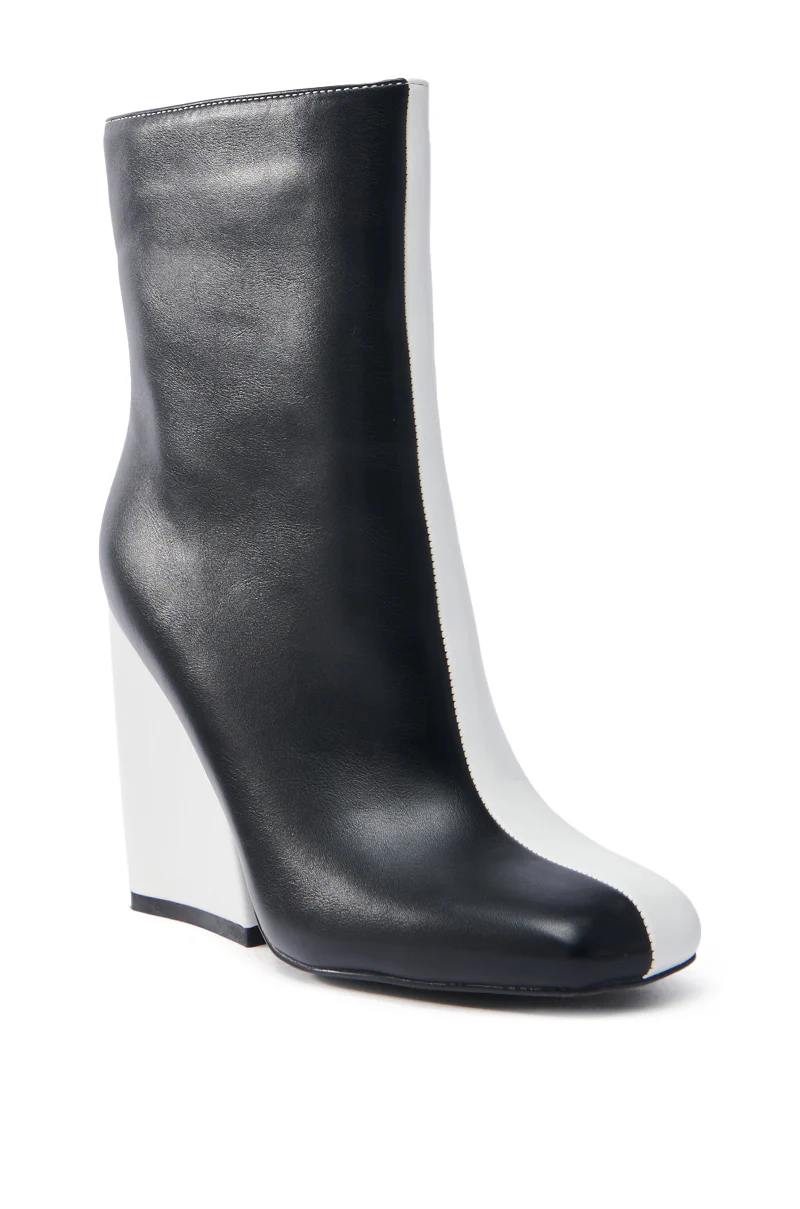 AZALEA WANG MARAMA BLACK WHITE CHUNKY BOOTIE - Image 7