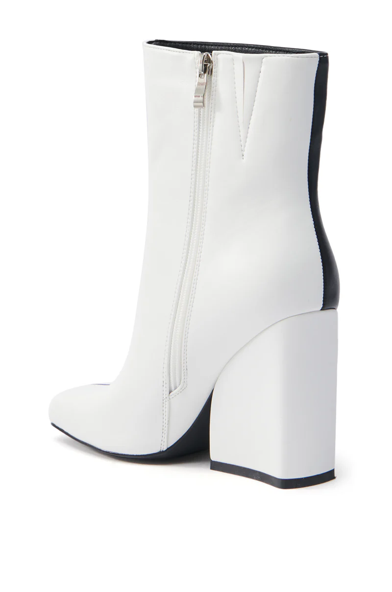 AZALEA WANG MARAMA BLACK WHITE CHUNKY BOOTIE - Image 8