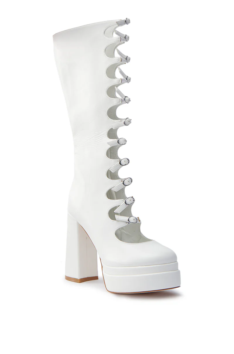 AZALEA WANG MARRIGOLD BOOT IN WHITE - Image 5