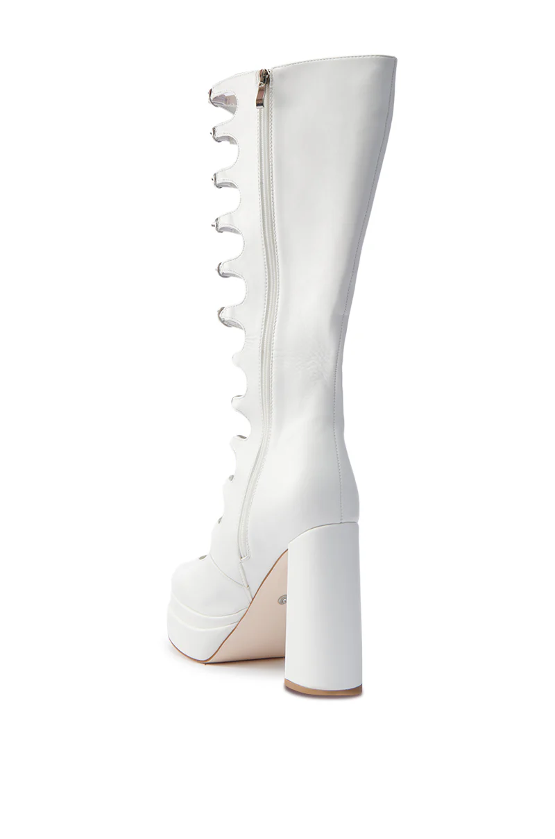 AZALEA WANG MARRIGOLD BOOT IN WHITE - Image 6