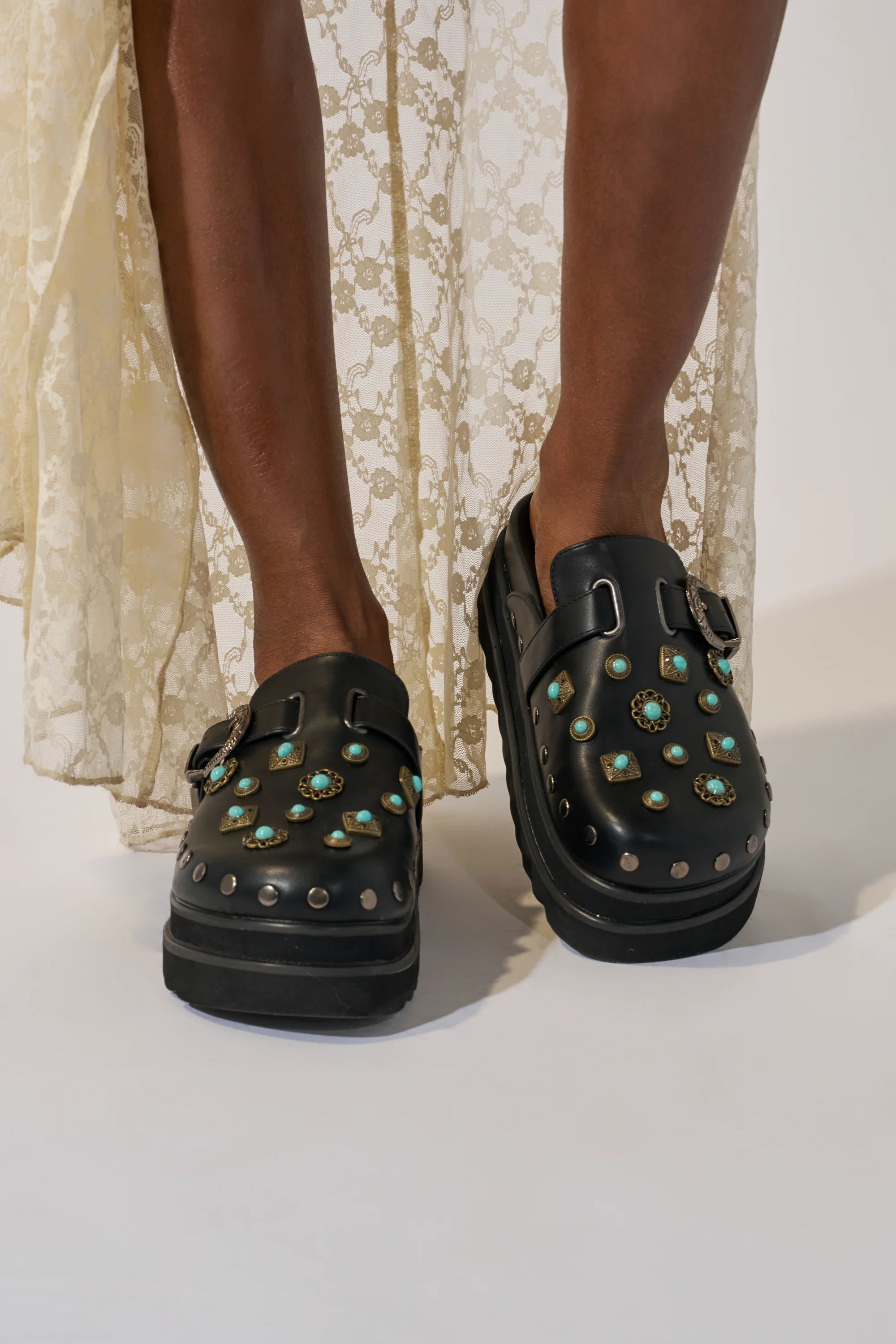 AZALEA WANG MAVIS FLAT EMBELLISHED CLOG - Image 3