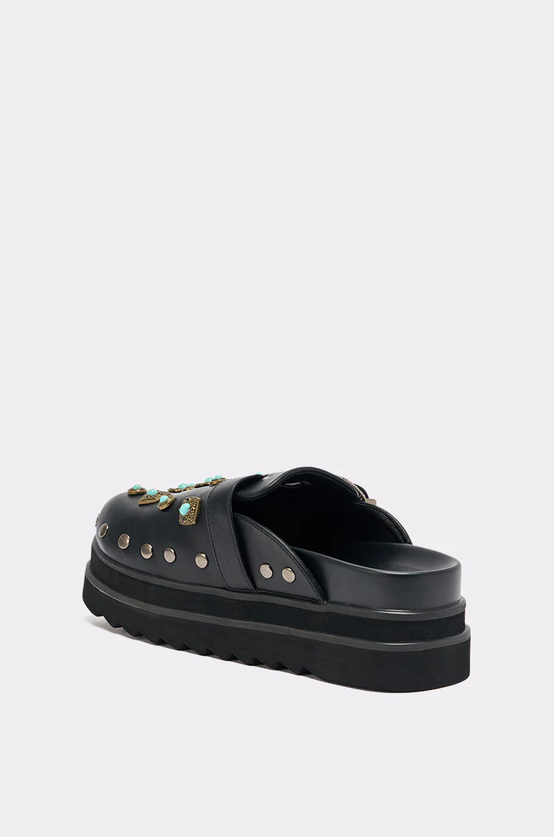 AZALEA WANG MAVIS FLAT EMBELLISHED CLOG - Image 7