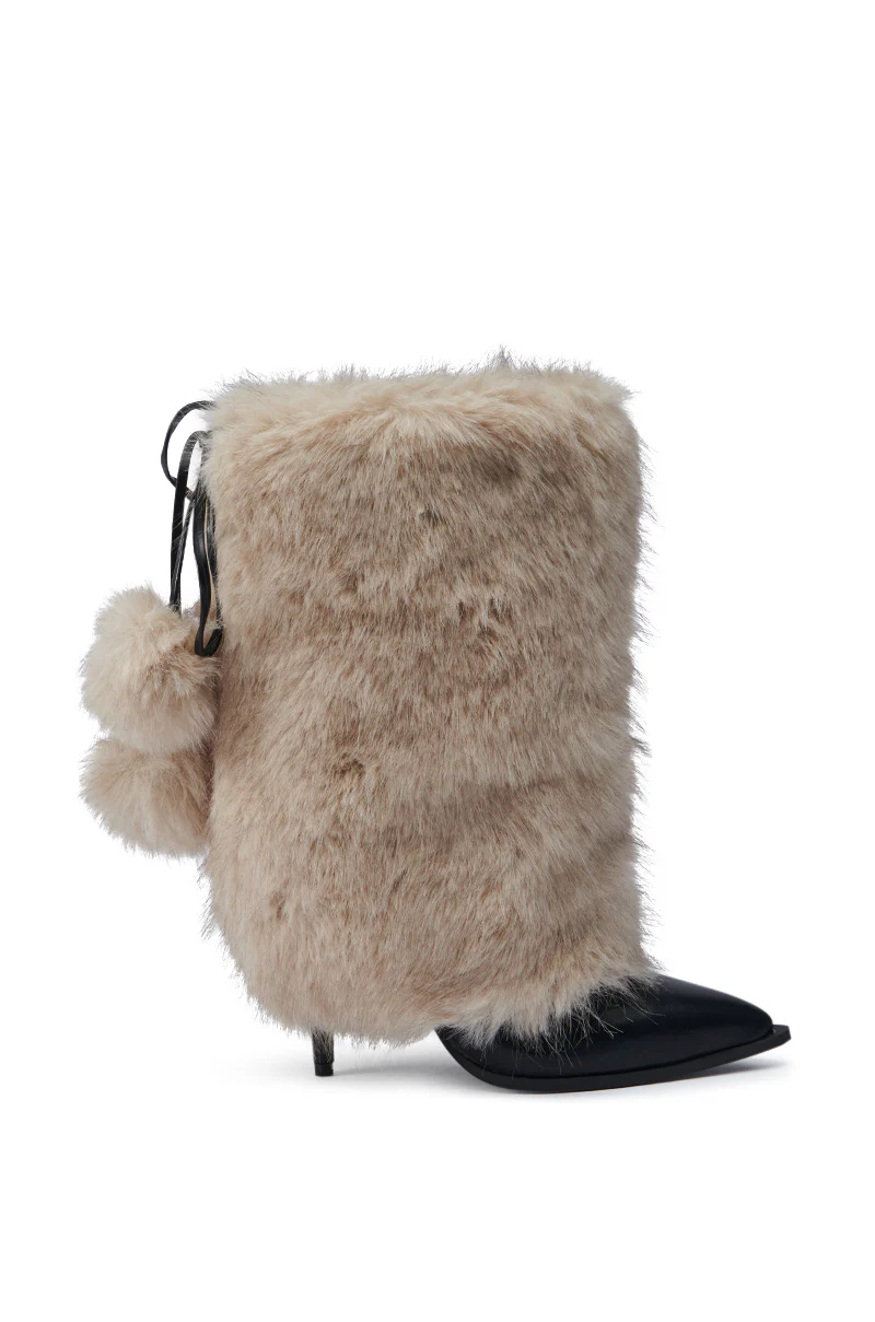 AZALEA WANG MAYRA TAUPE BOOTIE - Image 5