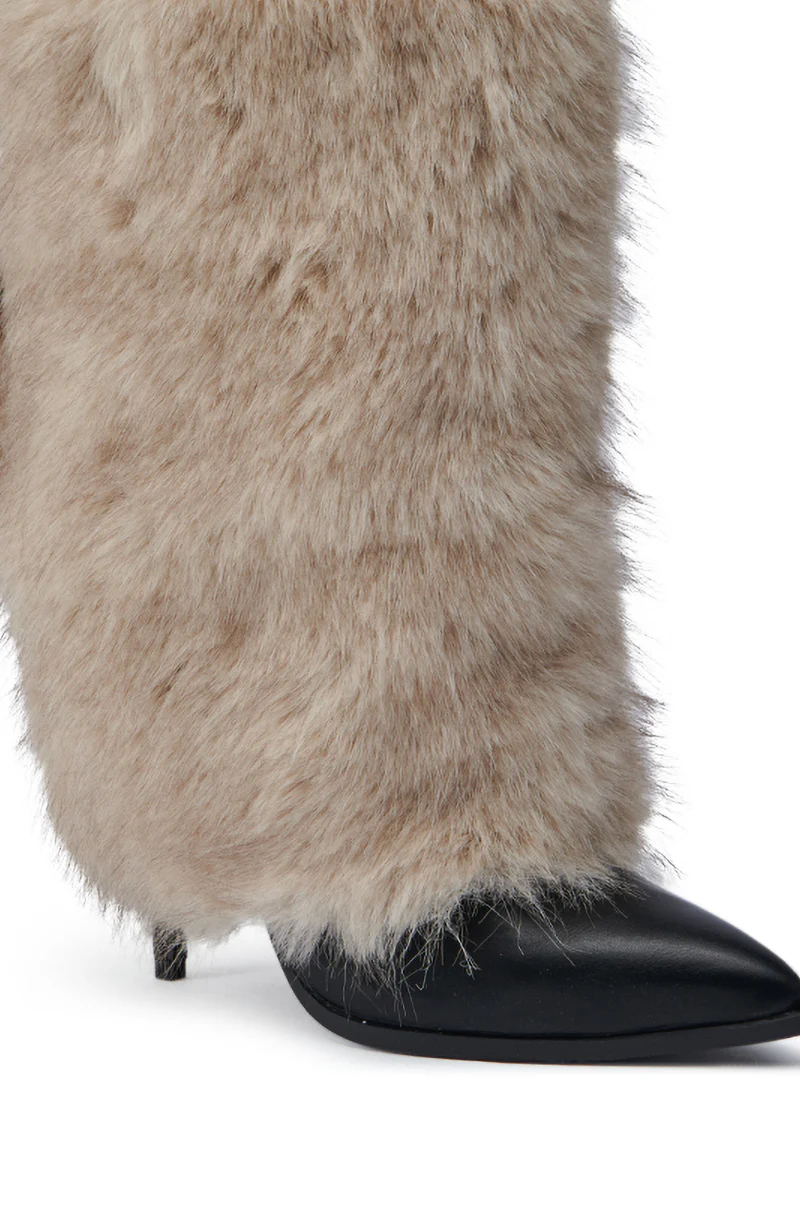 AZALEA WANG MAYRA TAUPE BOOTIE - Image 8