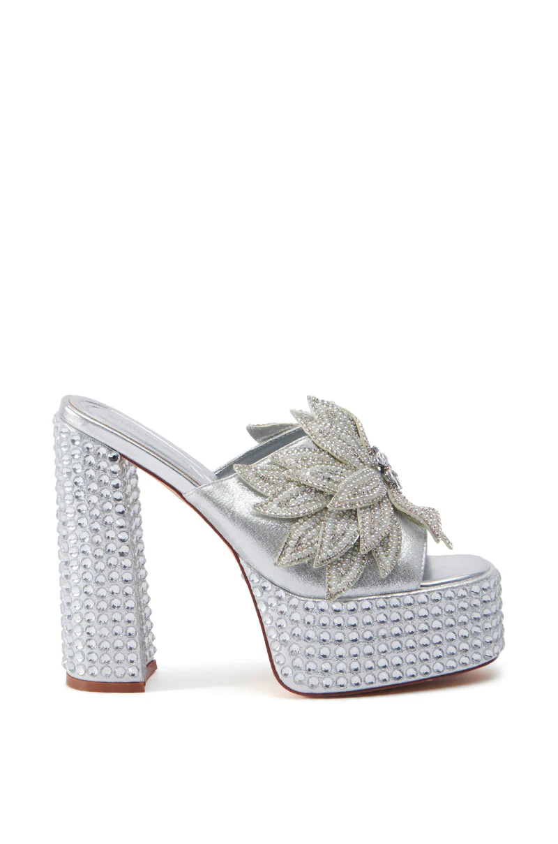 AZALEA WANG MAZU SILVER SANDAL - Image 4