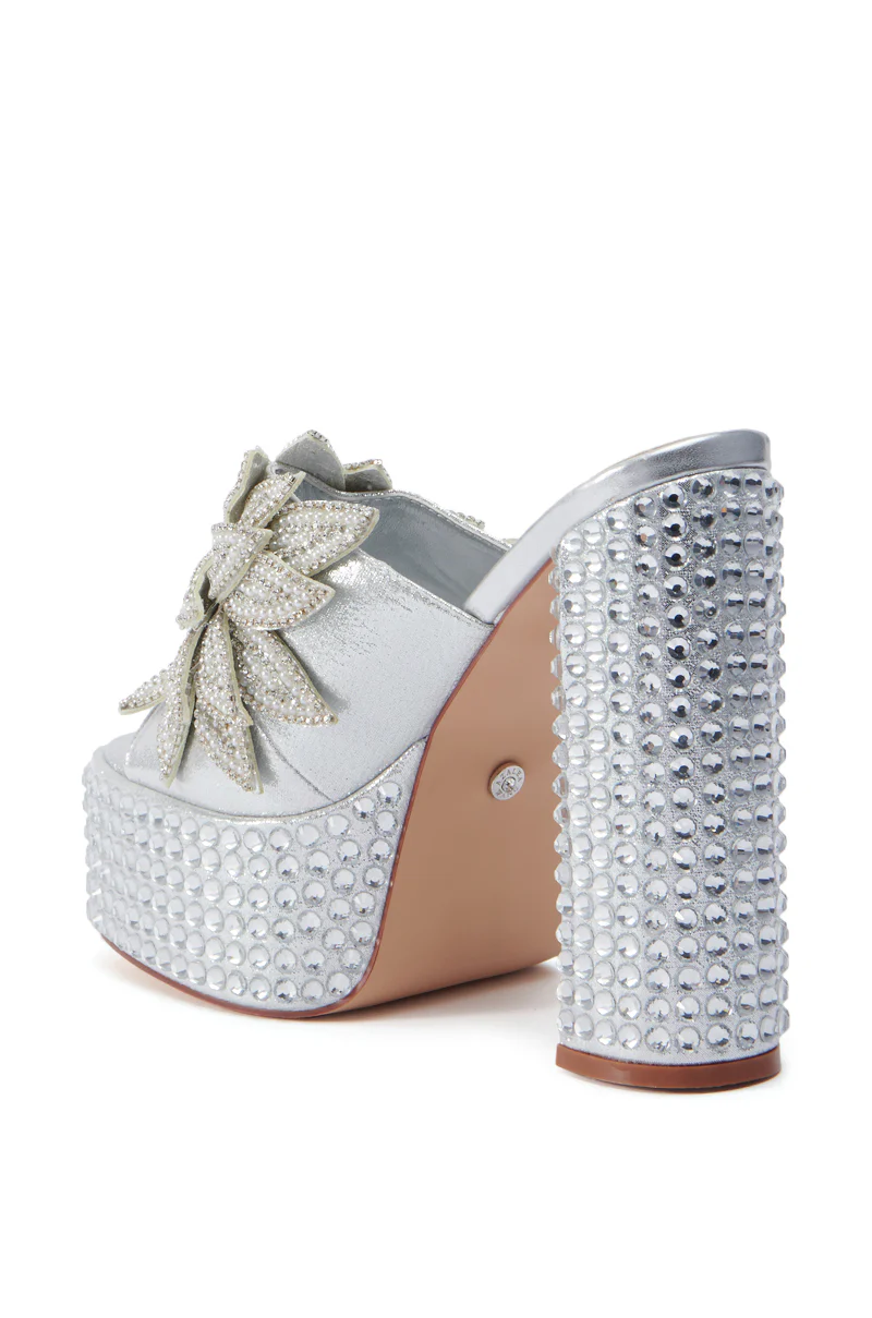 AZALEA WANG MAZU SILVER SANDAL - Image 6