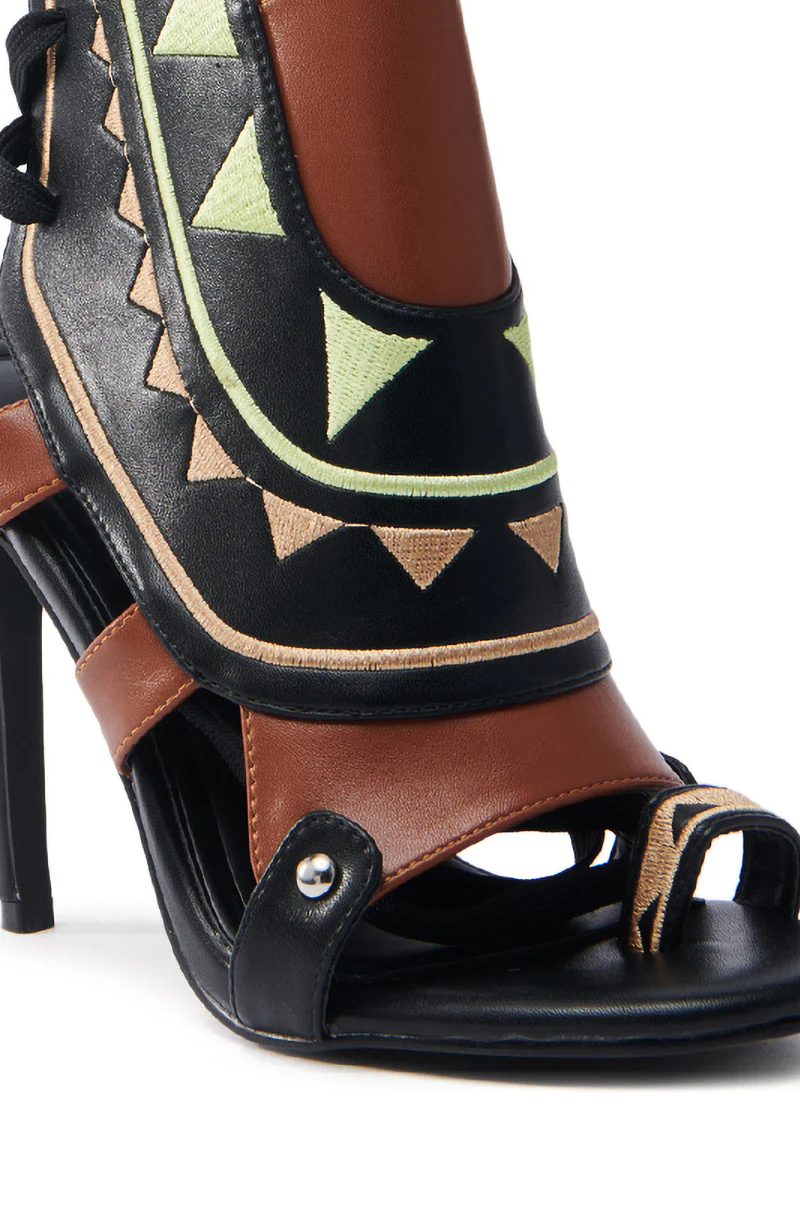 AZALEA WANG MERAKI BLACK AND BONE SANDAL - Image 8