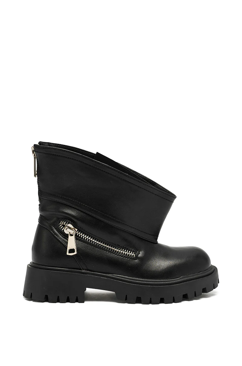 AZALEA WANG MOHSEN BLACK COMBAT BOOTIE - Image 4