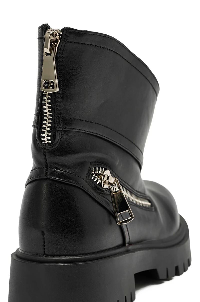 AZALEA WANG MOHSEN BLACK COMBAT BOOTIE - Image 7