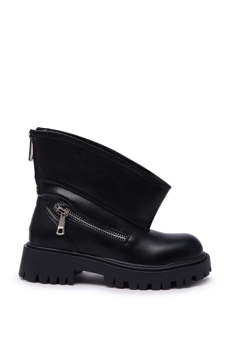 AZALEA WANG MOHSEN BLACK COMBAT BOOTIE - Image 9