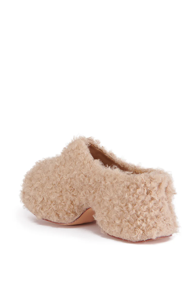 AZALEA WANG MORTICIA BROWN SHERPA CLOG - Image 6