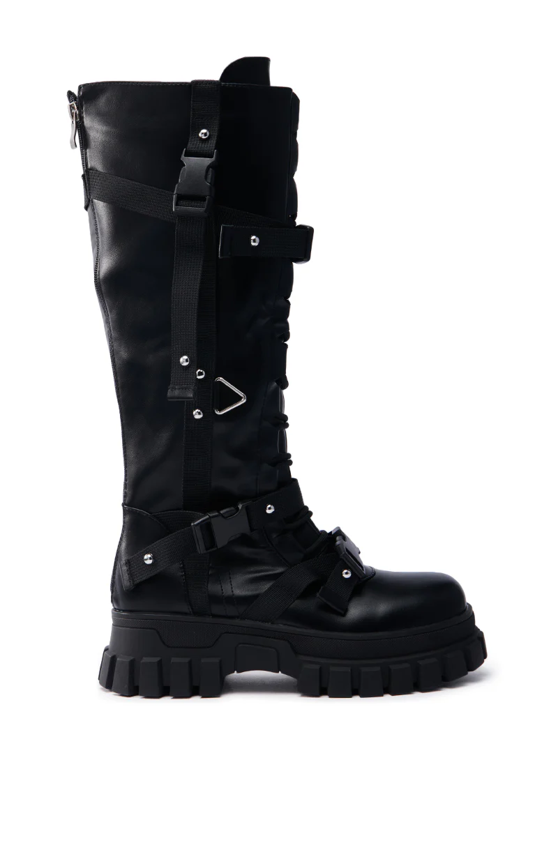 AZALEA WANG MYRON BLACK BOOT - Image 3