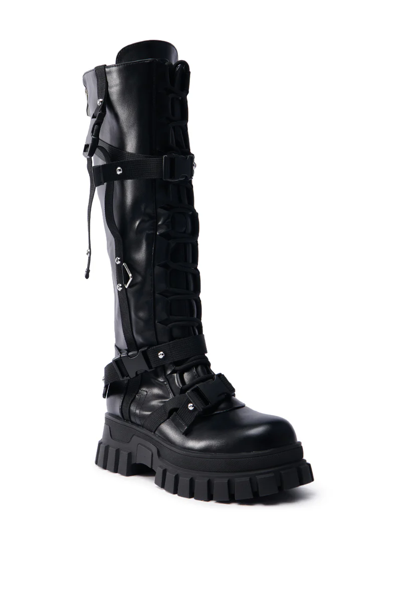 AZALEA WANG MYRON BLACK BOOT - Image 4
