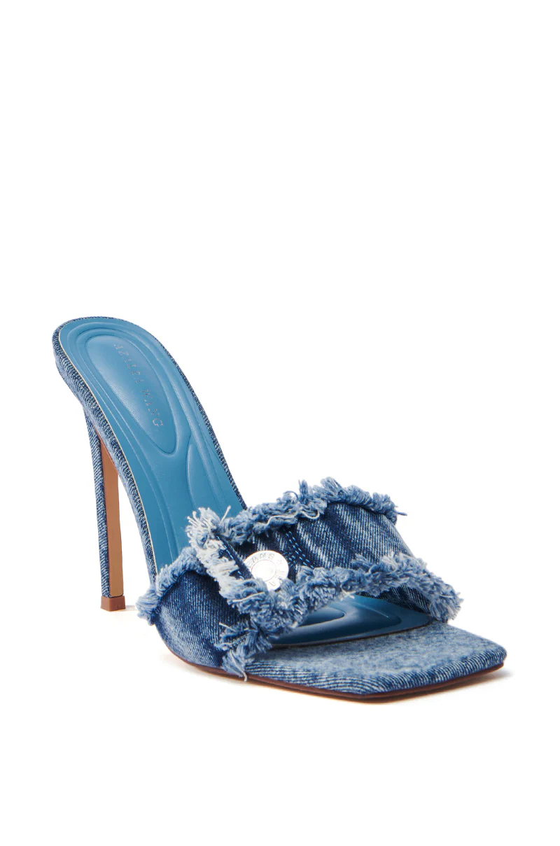 AZALEA WANG NOBURO DENIM STILETTO SANDAL - Image 5