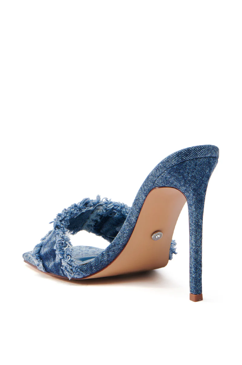 AZALEA WANG NOBURO DENIM STILETTO SANDAL - Image 6