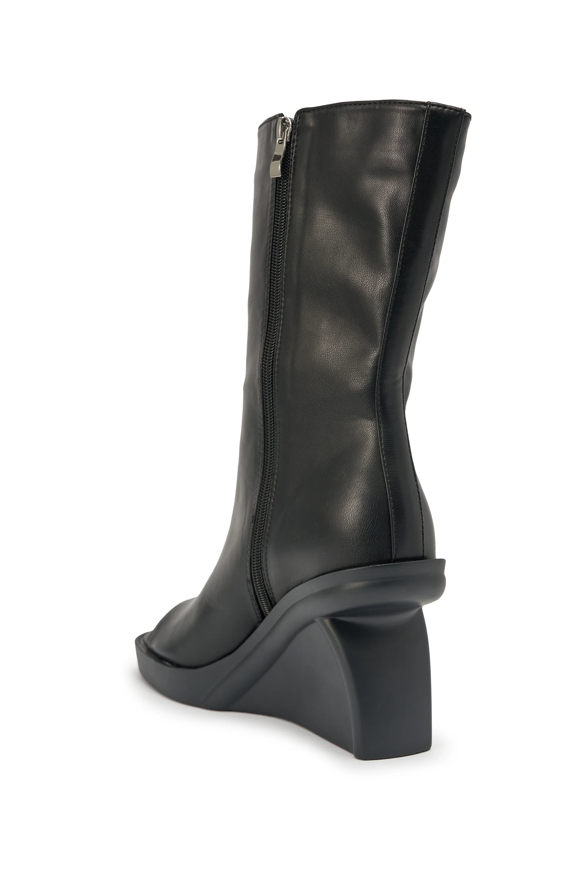 AZALEA WANG NOLIA BLACK NOVELTY WEDGE BOOTIE - Image 6