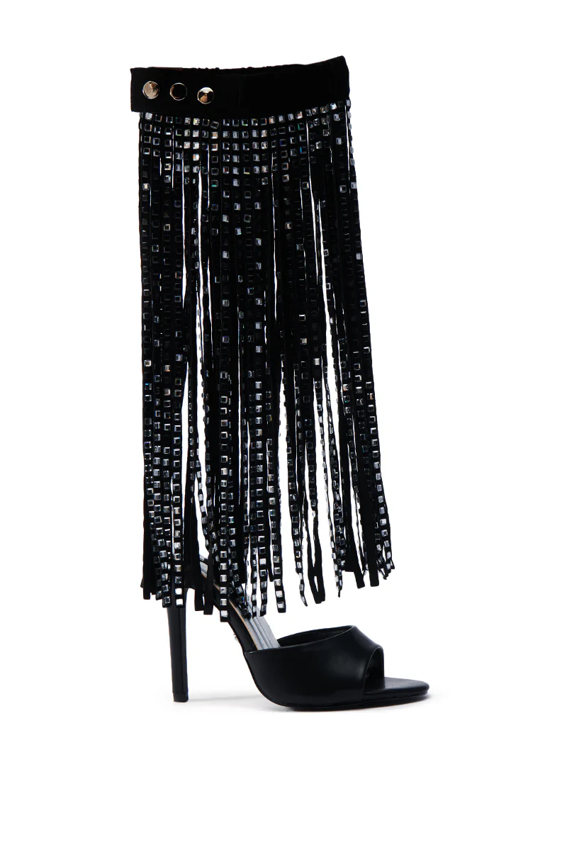AZALEA WANG NUALA BLACK STILETTO SANDAL - Image 5