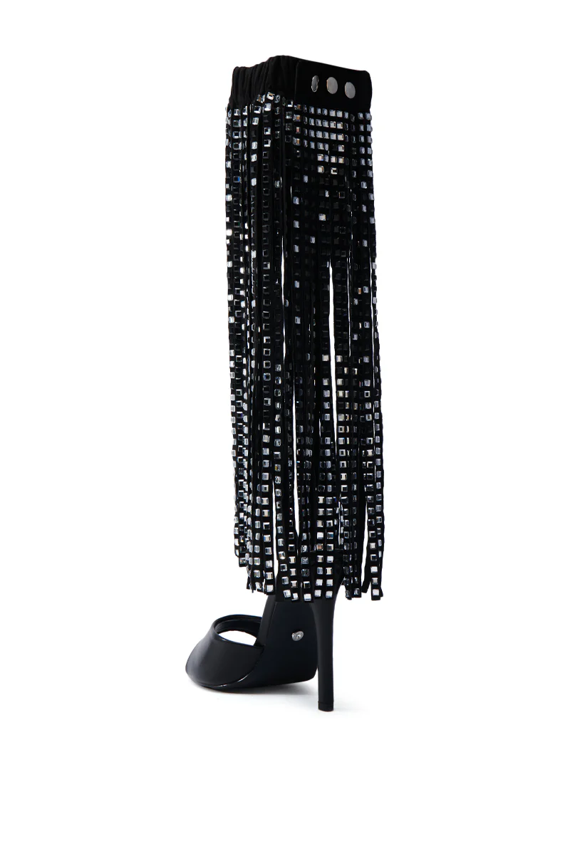 AZALEA WANG NUALA BLACK STILETTO SANDAL - Image 9
