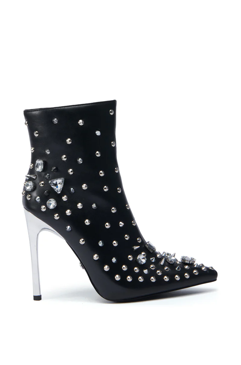 AZALEA WANG OAKLEE BLACK STILETTO BOOTIE - Image 5