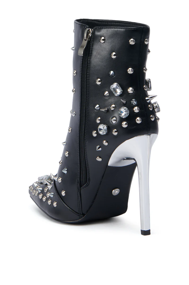 AZALEA WANG OAKLEE BLACK STILETTO BOOTIE - Image 7