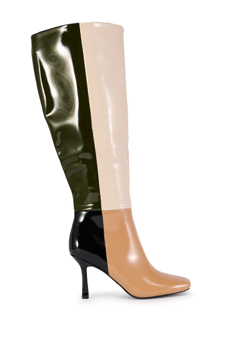 AZALEA WANG ODETTA MULTI COLORBLOCKED BOOT - Image 3