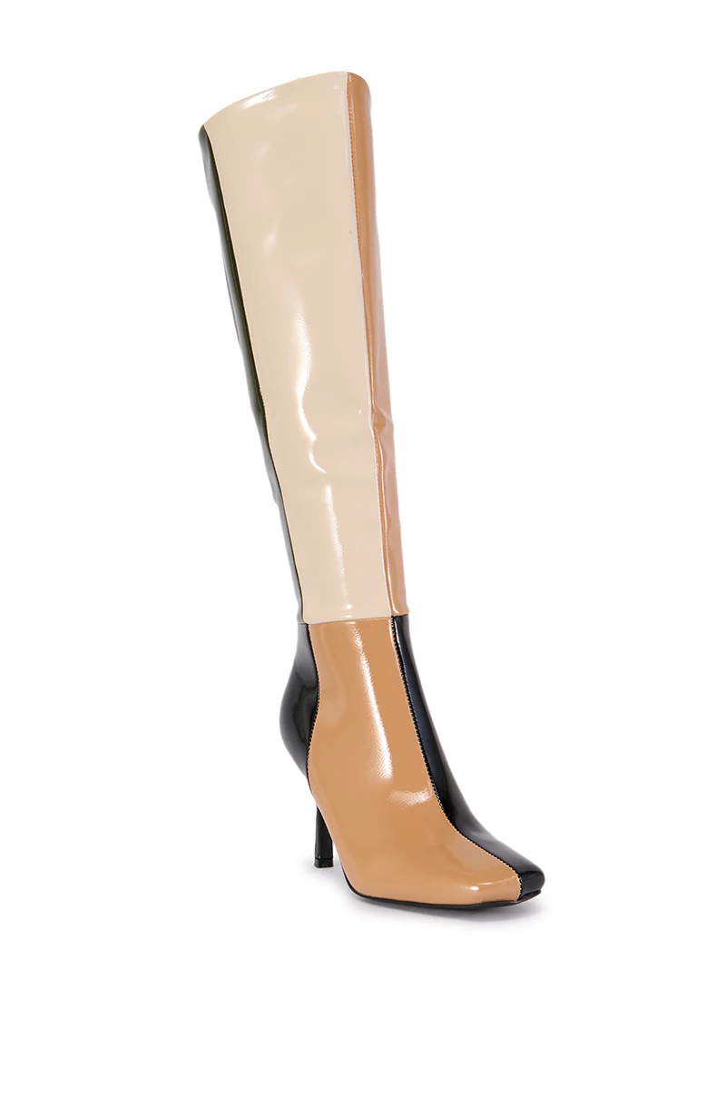 AZALEA WANG ODETTA MULTI COLORBLOCKED BOOT - Image 4