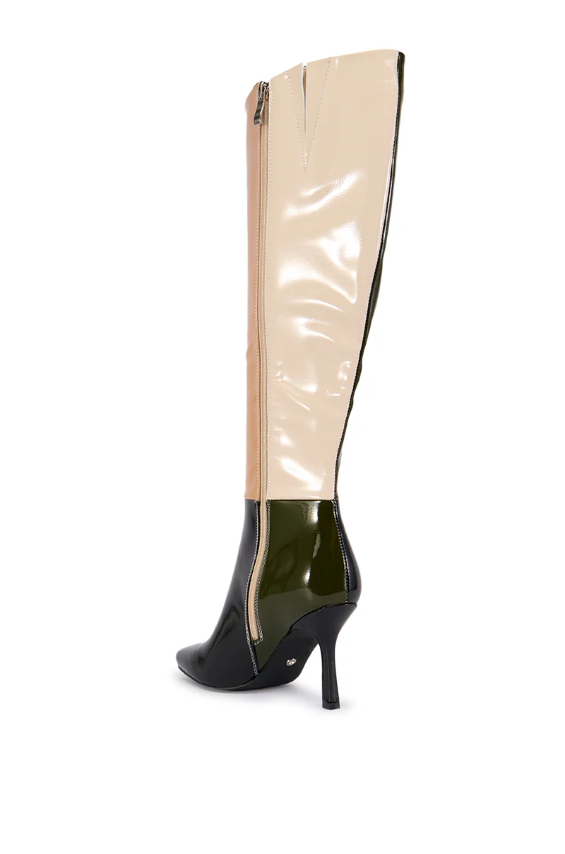 AZALEA WANG ODETTA MULTI COLORBLOCKED BOOT - Image 5