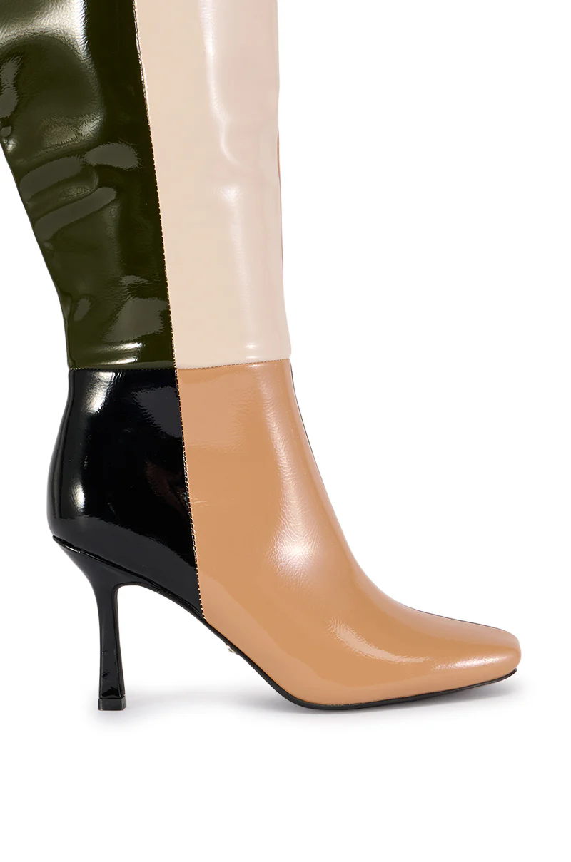 AZALEA WANG ODETTA MULTI COLORBLOCKED BOOT - Image 6