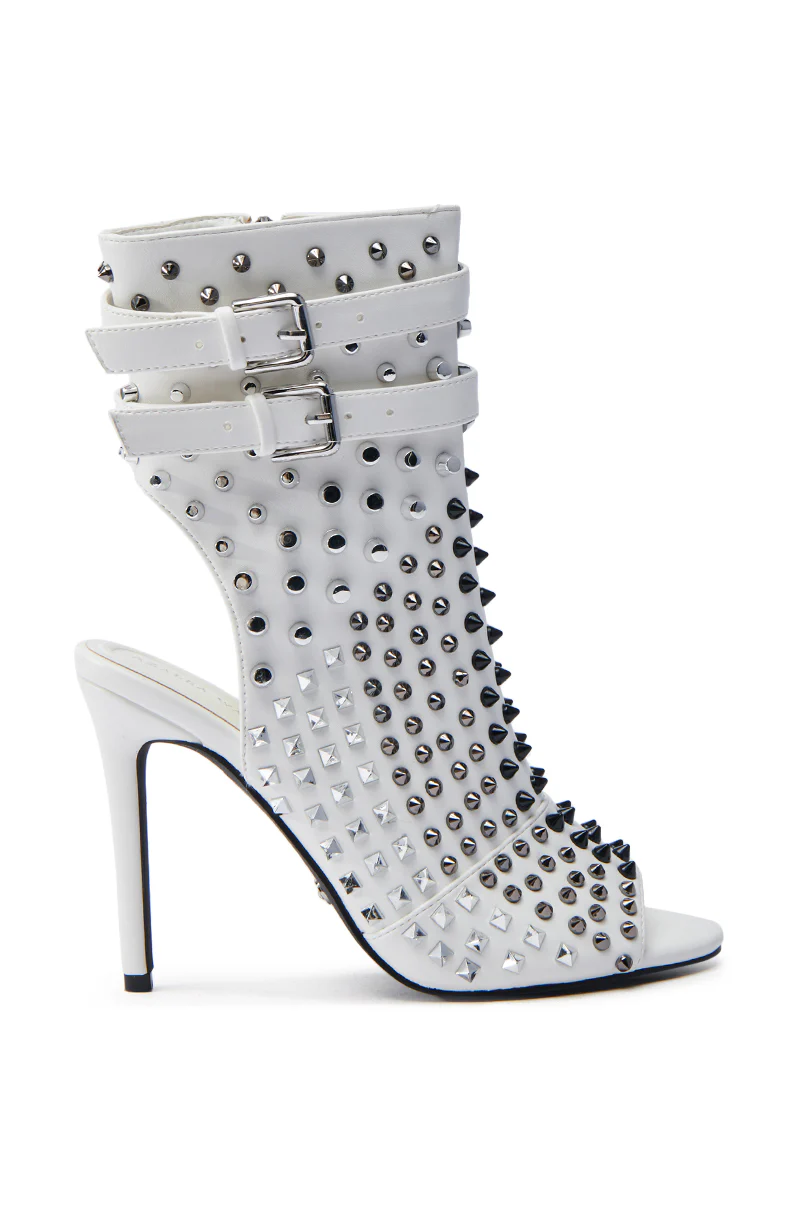 AZALEA WANG OLINDA WHITE STILETTO SANDAL - Image 5