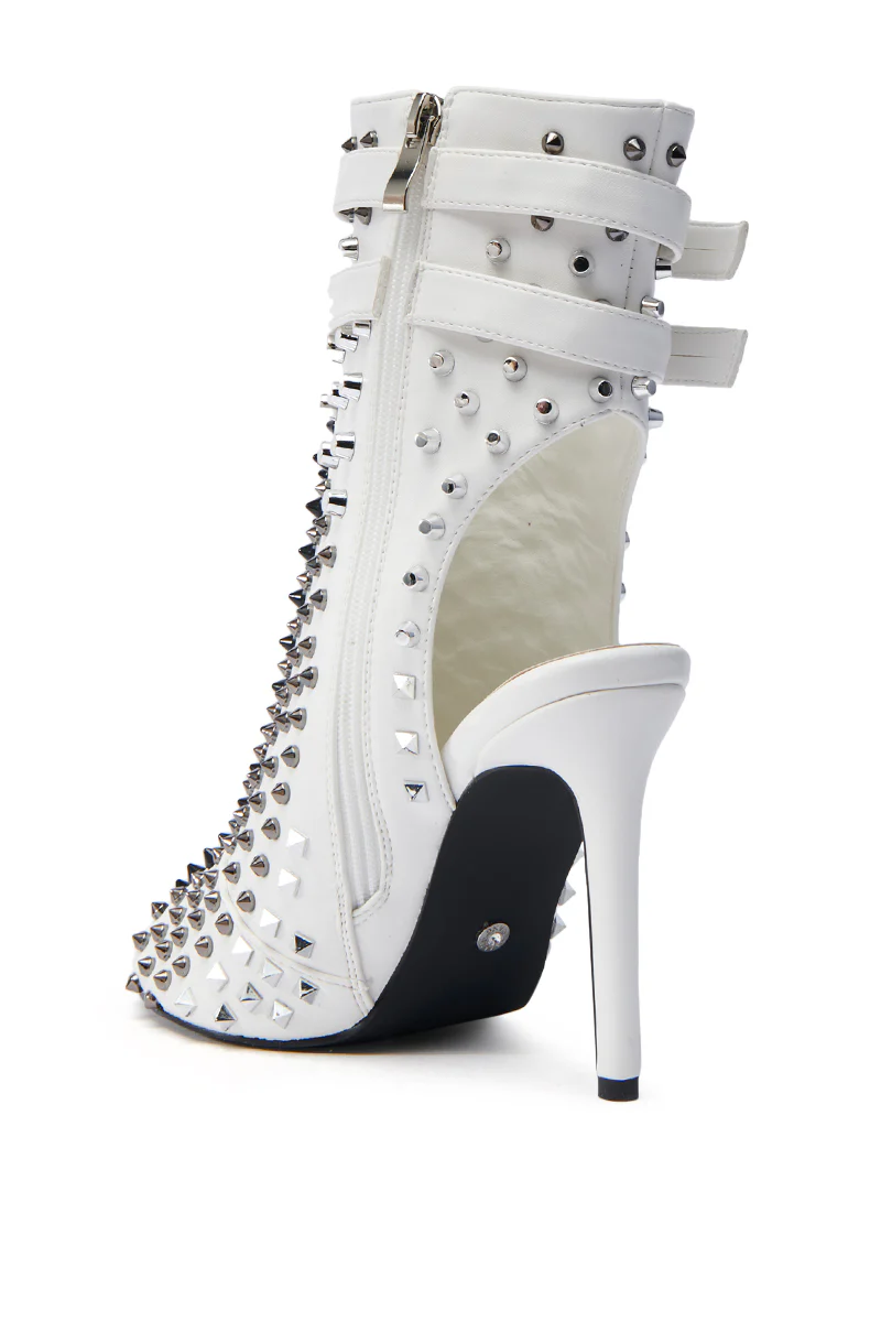 AZALEA WANG OLINDA WHITE STILETTO SANDAL - Image 7