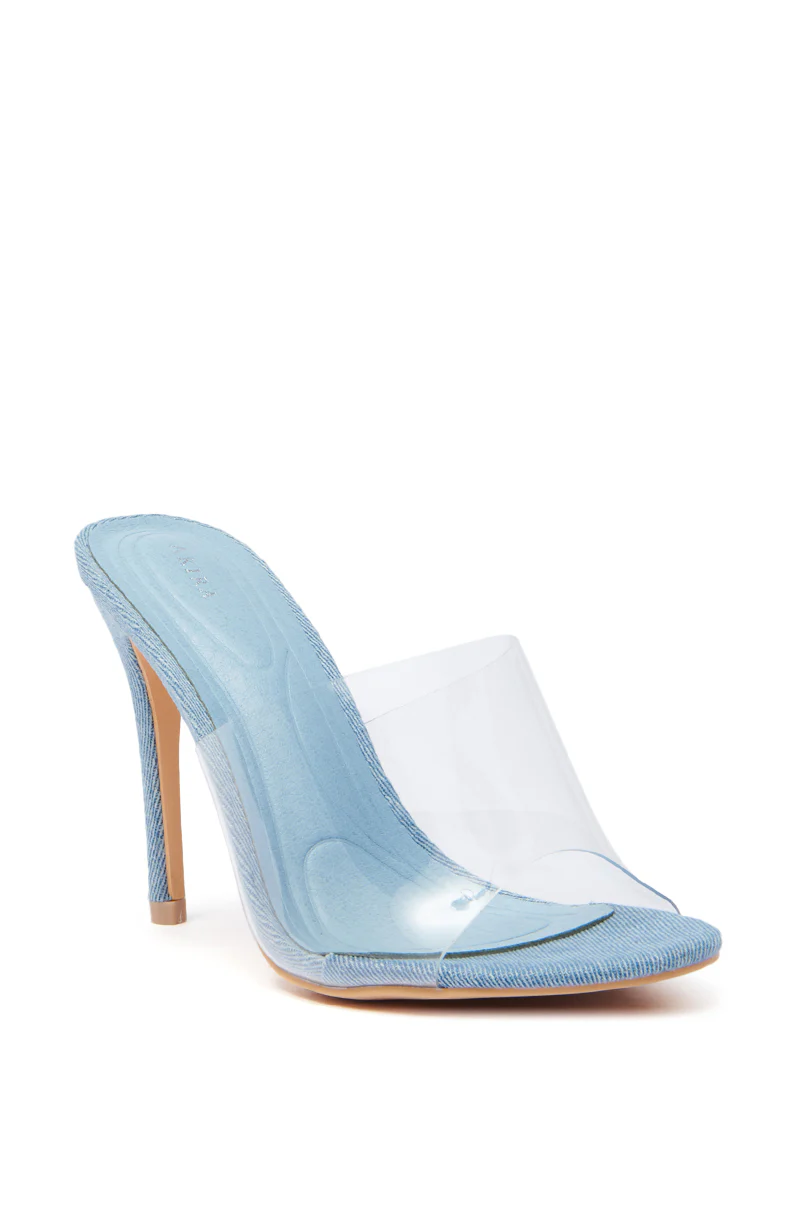 AKIRA OSWEGO DENIM NEW SLIP ON MULE SANDAL - Image 4