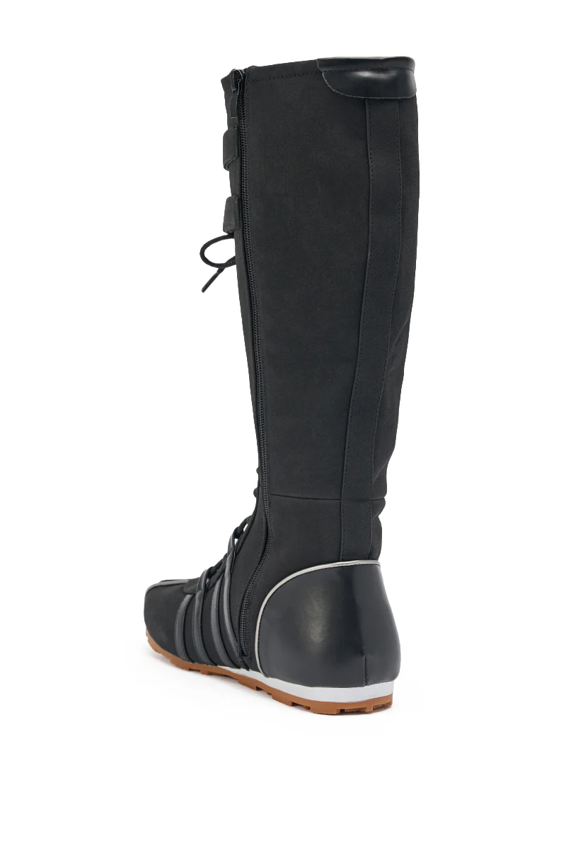 AZALEA WANG OZZY BLACK FLAT SNEAKER - Image 6