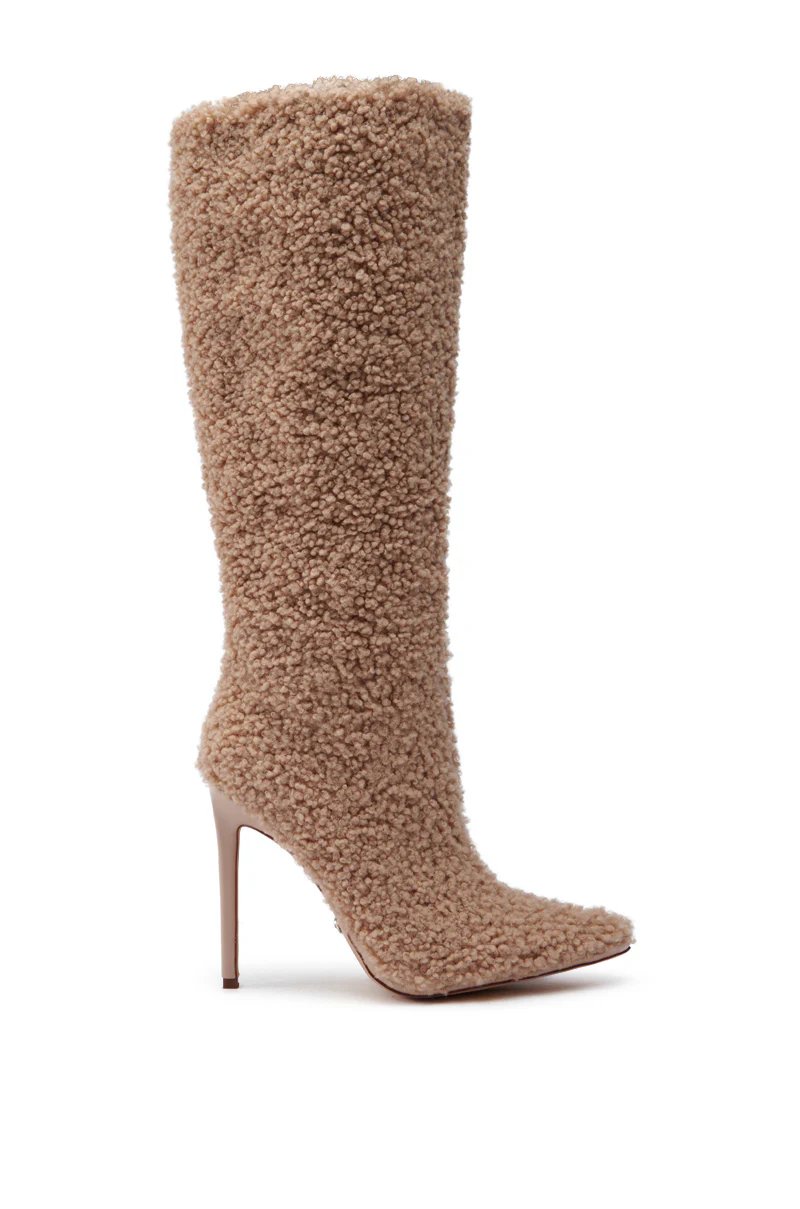 AZALEA WANG PAITYN FUZZY BOOT IN BROWN - Image 4