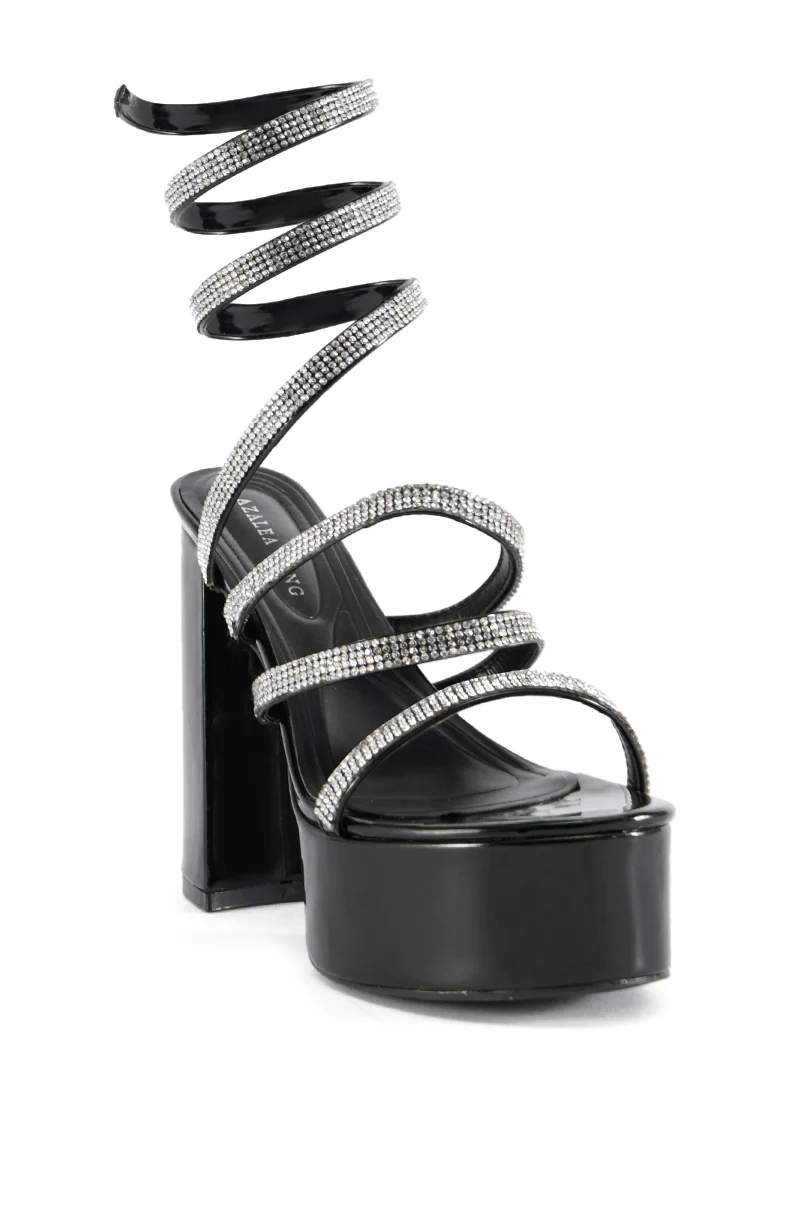 AZALEA WANG PANDRA BLACK SANDAL - Image 4