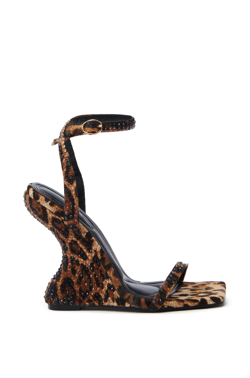 AZALEA WANG PANTHERESS LEOPARD WEDGE SANDAL - Image 9