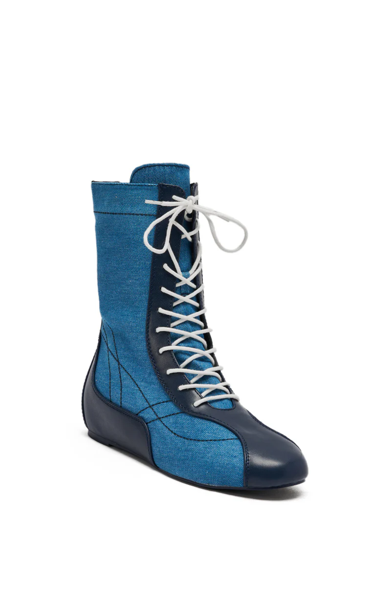 AZALEA WANG PASSER NAVY FLAT SNEAKER - Image 6