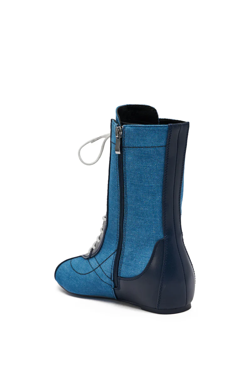 AZALEA WANG PASSER NAVY FLAT SNEAKER - Image 7