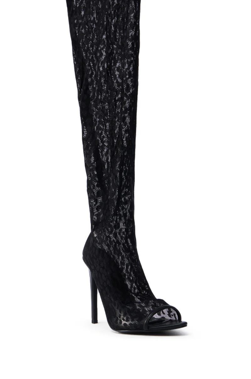 AZALEA WANG PATRICIA BLACK STILETTO BOOT - Image 5