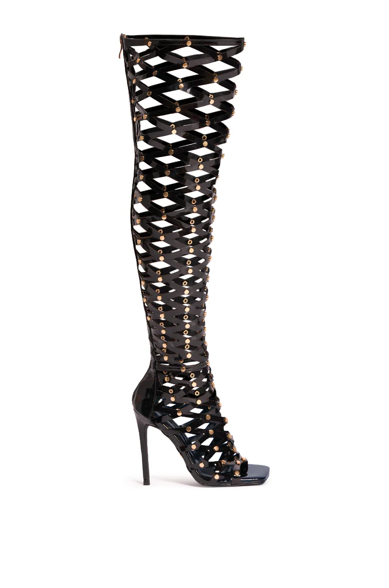 AZALEA WANG RAVISHING CAGED SANDAL - Image 2