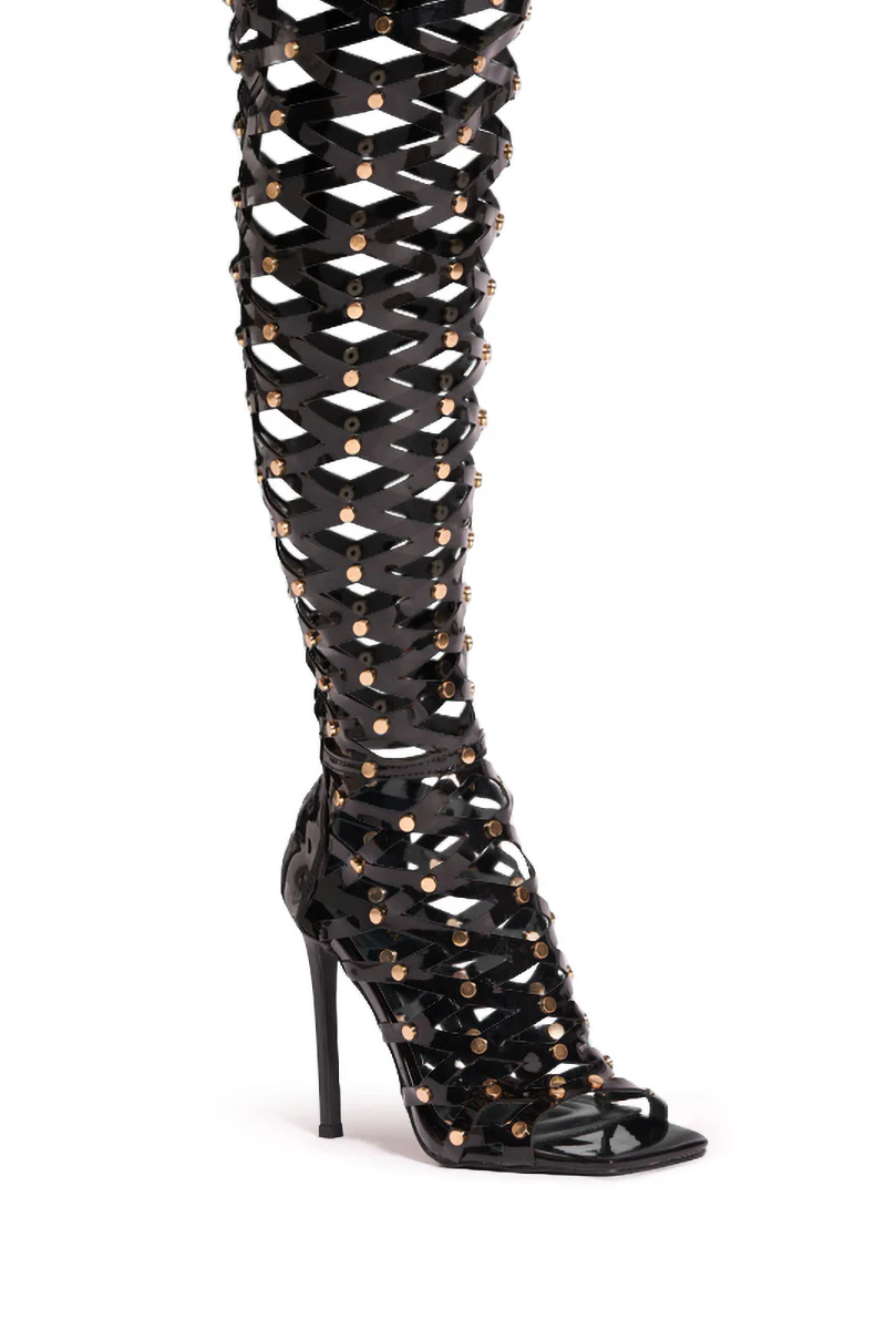 AZALEA WANG RAVISHING CAGED SANDAL - Image 5